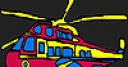 Jeu Colorful military helicopter coloring