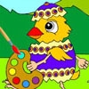 Jeu Coloring Easter Chicks – Rossy Coloring Games en plein ecran