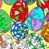 Jeu Coloring Easter Eggs 1 – Rossy Coloring Games en plein ecran