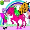 Jeu Coloring Sarah And Her Pony en plein ecran