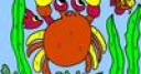 Jeu Crab in the sea coloring