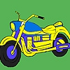 Jeu Cross road  motorcycle coloring en plein ecran