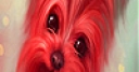 Jeu Cute red puppy slide puzzle