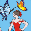Jeu Dancer With Butterflies Pictures – Images Free en plein ecran