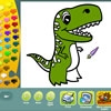 Jeu Dinosaurs coloring pages en plein ecran