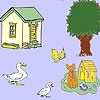 Jeu Dog and farmhouse coloring en plein ecran