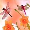 Jeu Dragonflies in the garden puzzle en plein ecran