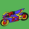 Jeu Fascinating motorbike coloring en plein ecran