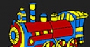 Jeu Fast colorful locomotive coloring