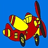 Jeu Fast little plane coloring en plein ecran