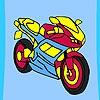 Jeu Fast racer motorbike coloring en plein ecran