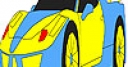 Jeu Fast yellow car coloring
