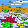 Jeu Fishes in the river coloring en plein ecran