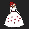 Jeu Flower bride girl coloring en plein ecran