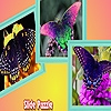 Jeu Flower garden and butterflies puzzle en plein ecran