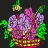 Flowers in a basket coloring