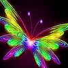 Jeu Flying bright  butterfly slide puzzle en plein ecran