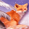 Jeu Fox in the snow slide puzzle en plein ecran