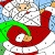 Funny santa coloring