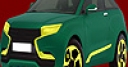 Jeu Dull green car coloring
