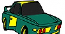 Jeu Green fast car coloring