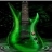 green guitar