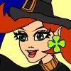 Jeu Young Witch Halloween Coloring Game en plein ecran