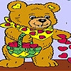 Jeu Hearts and  bear coloring en plein ecran