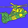 Jeu Heavy military helicopter coloring en plein ecran