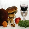 Jeu Jigsaw: Mushrooms And Wine en plein ecran