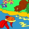 Jeu Kid’s coloring: Funny fishing en plein ecran