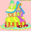 Jeu Kids coloring: Gingerbread house en plein ecran