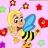 Kid’s coloring: Little bee