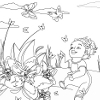 Jeu Kid’s coloring: The little girl en plein ecran