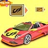 Jeu Lamborghini murcielago car coloring en plein ecran