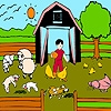 Jeu Lambs farm coloring en plein ecran