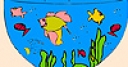 Jeu Little aquarium fishes coloring