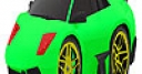 Jeu Little green car coloring