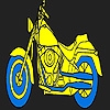 Jeu Long city motorcycle coloring en plein ecran