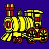 Jeu Long colorful locomotive coloring en plein ecran
