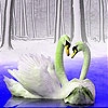Jeu Love swans in the lake slide puzzle en plein ecran