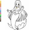 Jeu Mermaid coloring en plein ecran