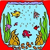 Jeu Mini aquarium fishes coloring en plein ecran