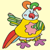 Jeu Parrot Game – Paint Online en plein ecran