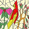 Jeu Parrot on the tree coloring en plein ecran