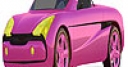 Jeu Pink open top car coloring