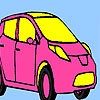 Jeu Pink personal car coloring en plein ecran