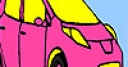 Jeu Pink personal car coloring