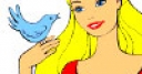 Jeu Princess And Bird Coloring