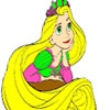 Jeu Princess Has a Long Hair Coloring en plein ecran